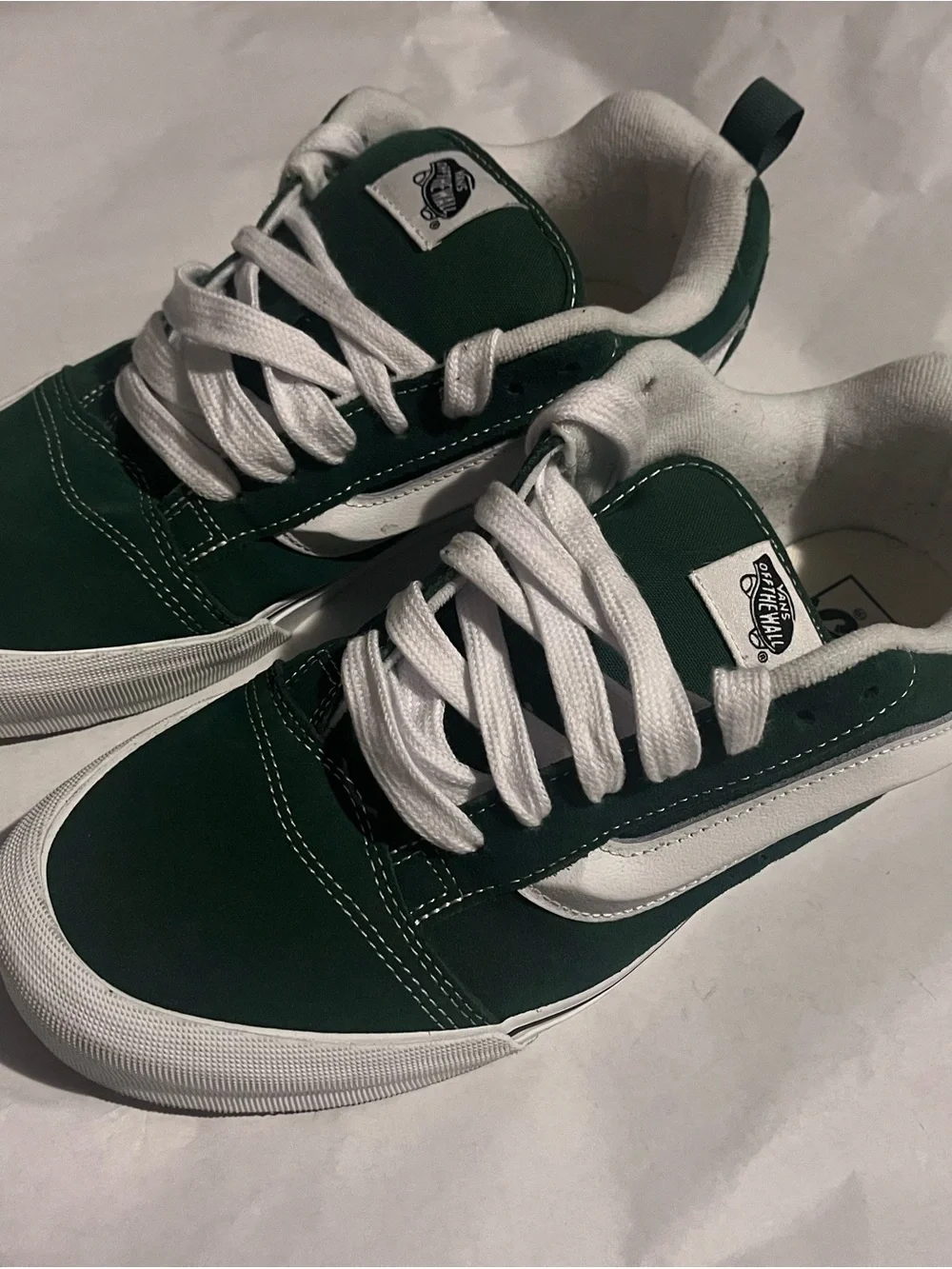 Vans Old Skool Men’s Low Top Sneakers in Green and White